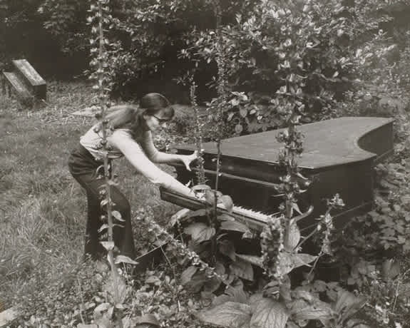 Pictured: Annea Lockwood, Piano Garden, Ingatestone, Essex, UK, 1969-70 Photograph by Chris Ware