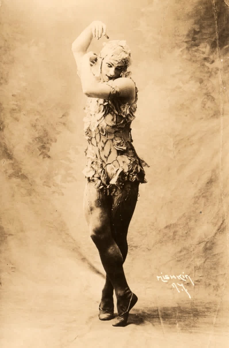 Pictured: Vaslav Nijinsky as The Rose in Le Spectre de la rose, 1911. Public domain photograph