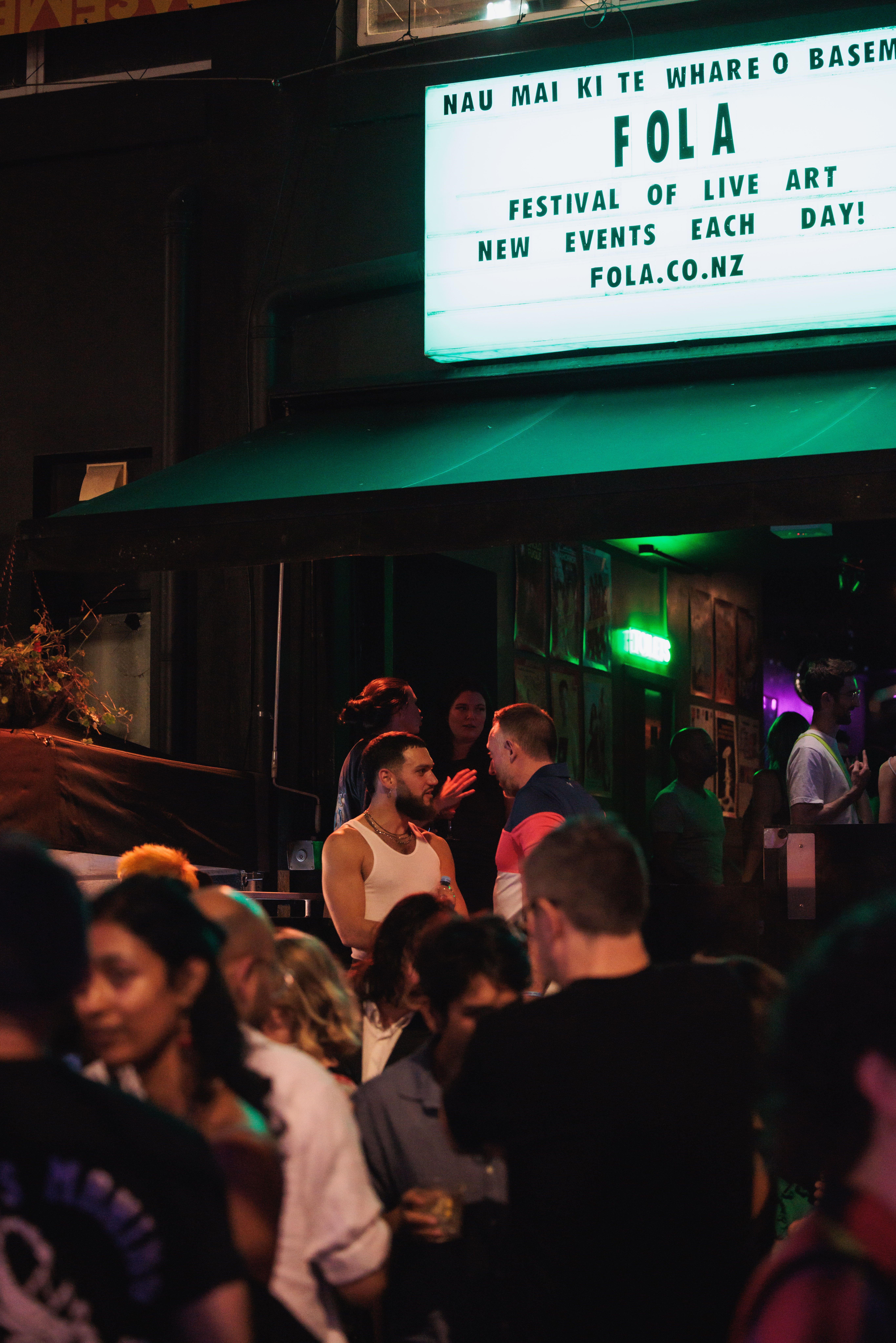 Pictured: F.O.L.A. Scene at Basement Theatre, February 2023. Photograph by Megan Goldsman