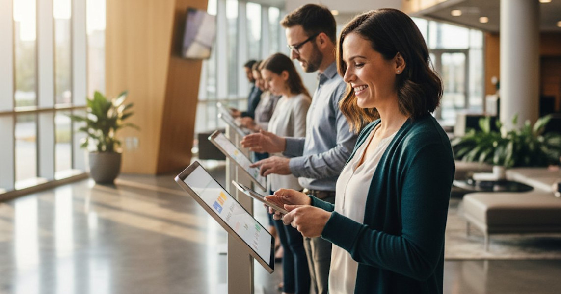How to Increase Client Engagement with Survey Kiosks