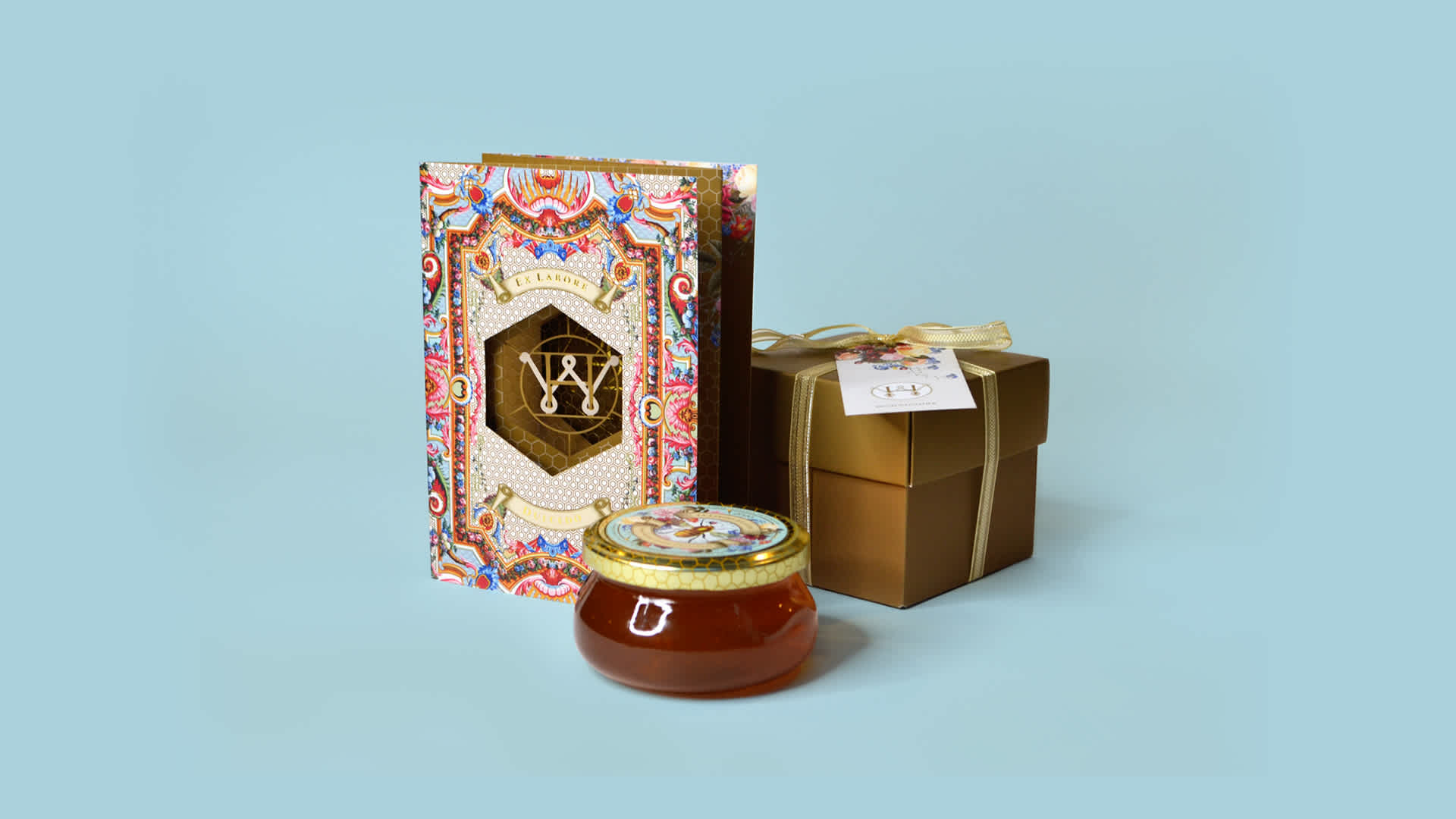 Workhouse Holiday 2020 Honey, Card, and Packaging campaign — Ex Labore Dulcedo  "From Work Comes Sweetness"