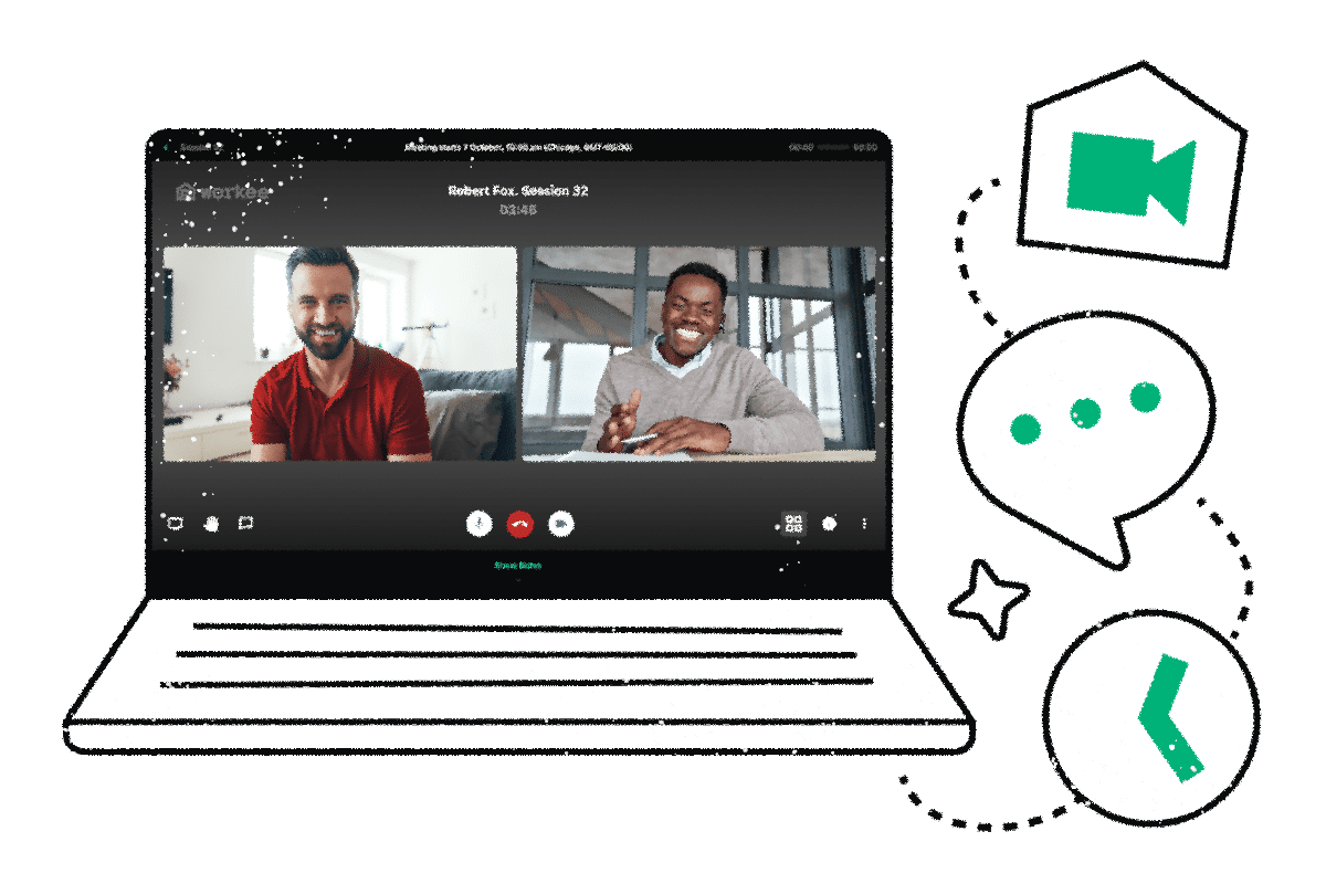 Make video calls with Workee