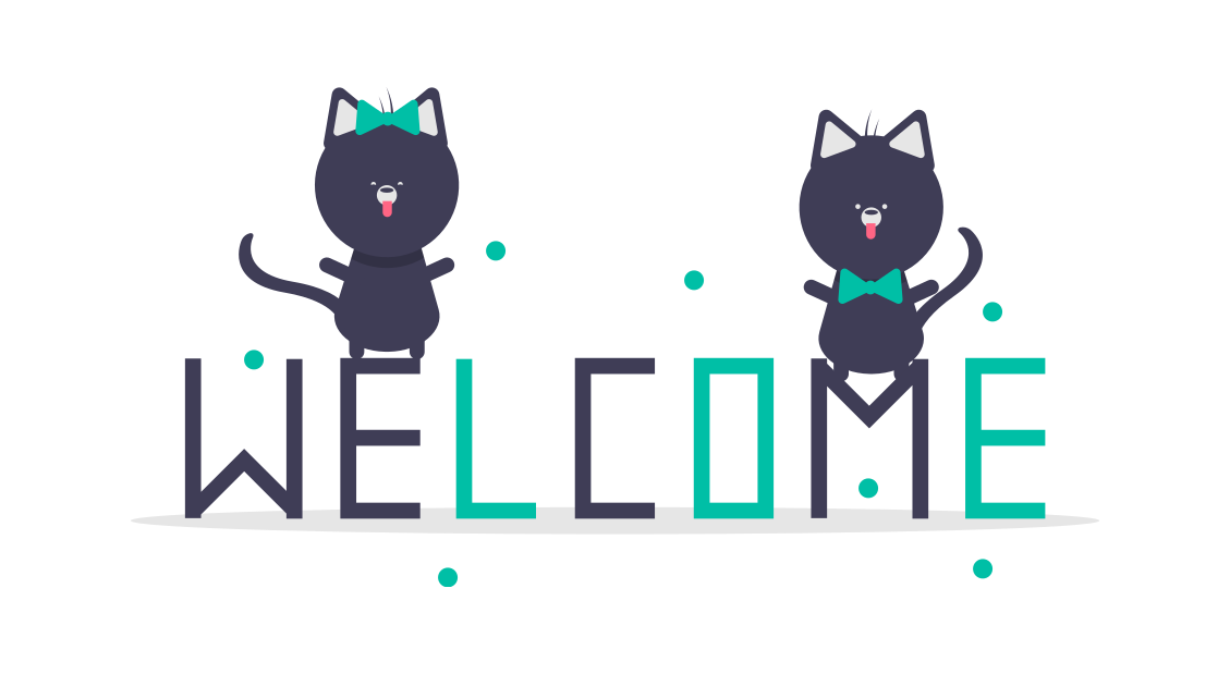 undraw welcome cats thqn