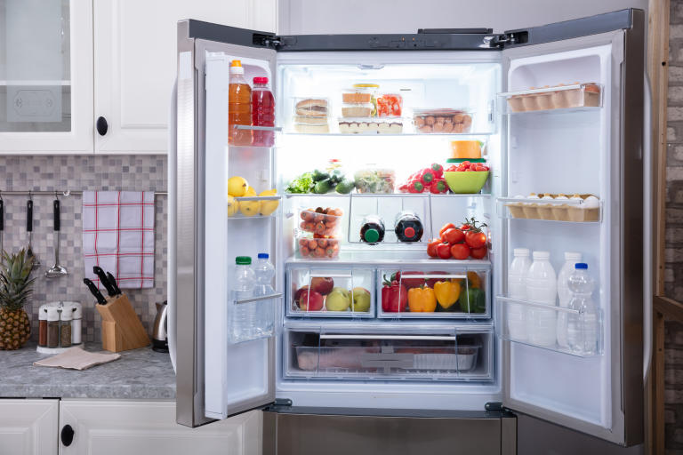 A view of a clean refrigerator that can make you feel refreshed.