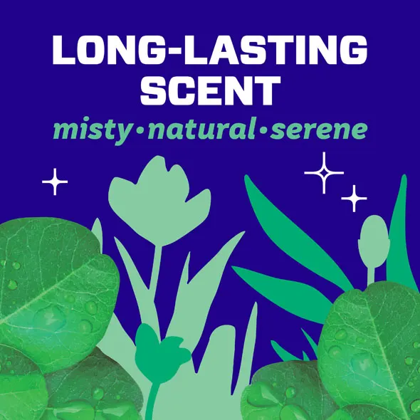 Long-lasting scent: misty - natural - serene