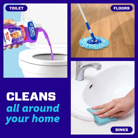 Cleans all around home: Sinks, floors, toilet