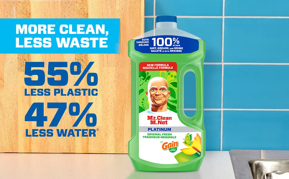 Multi-Surface Cleaner with Gain Original Fresh Scent - Cuts Through 100% Of Dirt, Grease & Grime