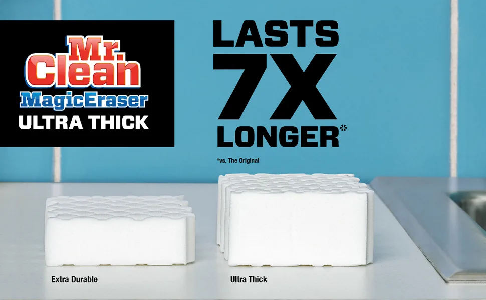 Mr. Clean Magic Eraser Ultra Thick - Lasts 7x Longer