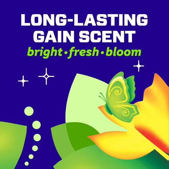 Long-lasting gain scent: bright - fresh - bloom