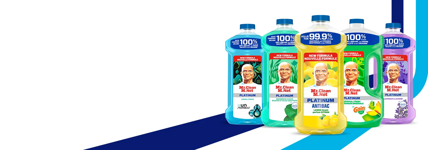 Mr. Clean Multi Surface Liquids products side by side