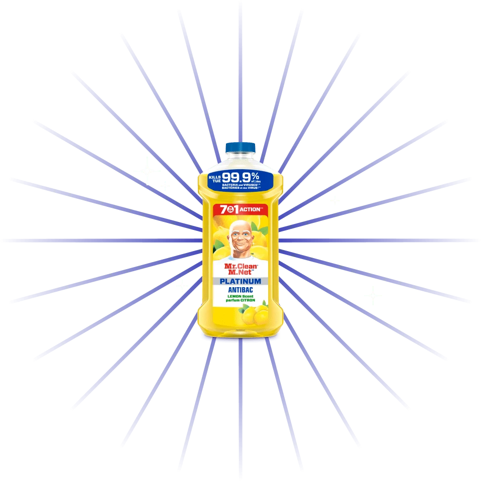LEARN MORE - Antibacterial All Purpose Cleaner, Cleaning Liquid, Lemon