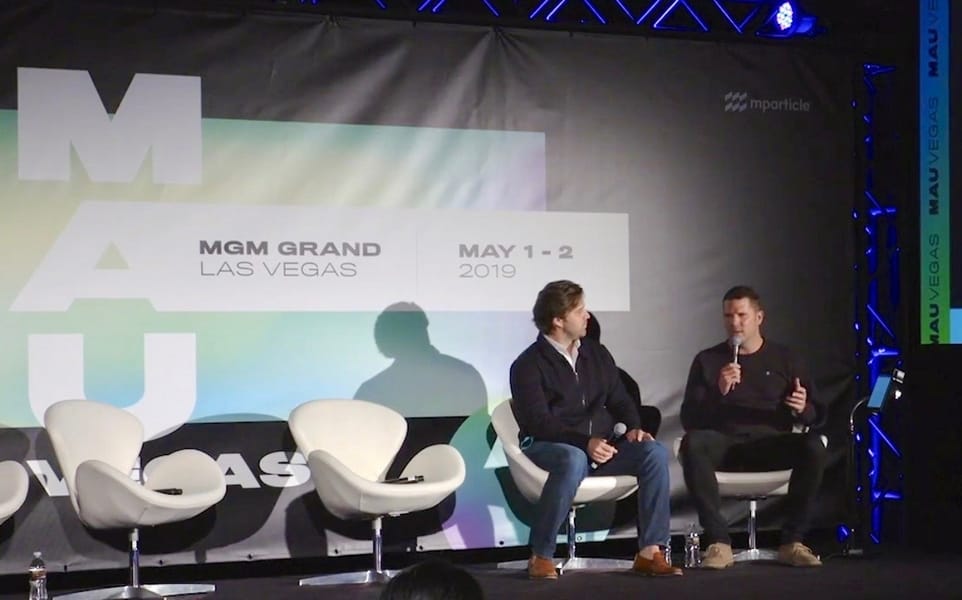 Baxter Box and Michael Jaconi on stage at MAU 2019