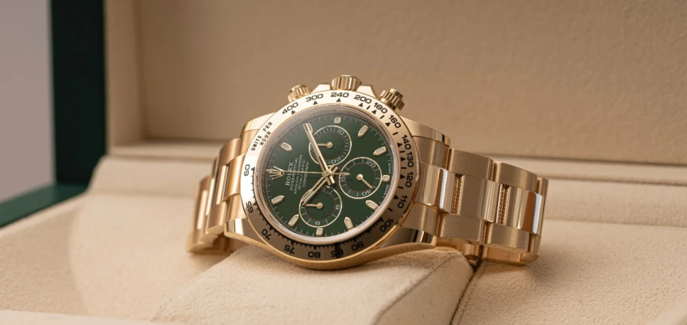 Rolex Daytona Yellow Gold with Green Dial