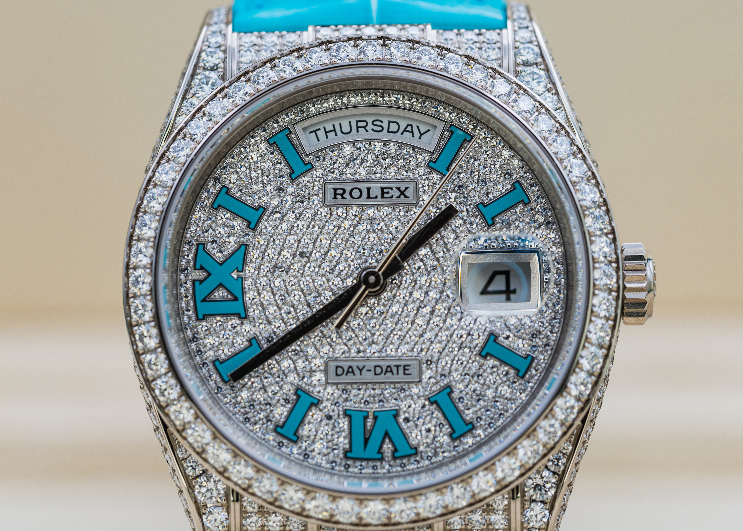 Rolex full diamond hot sale