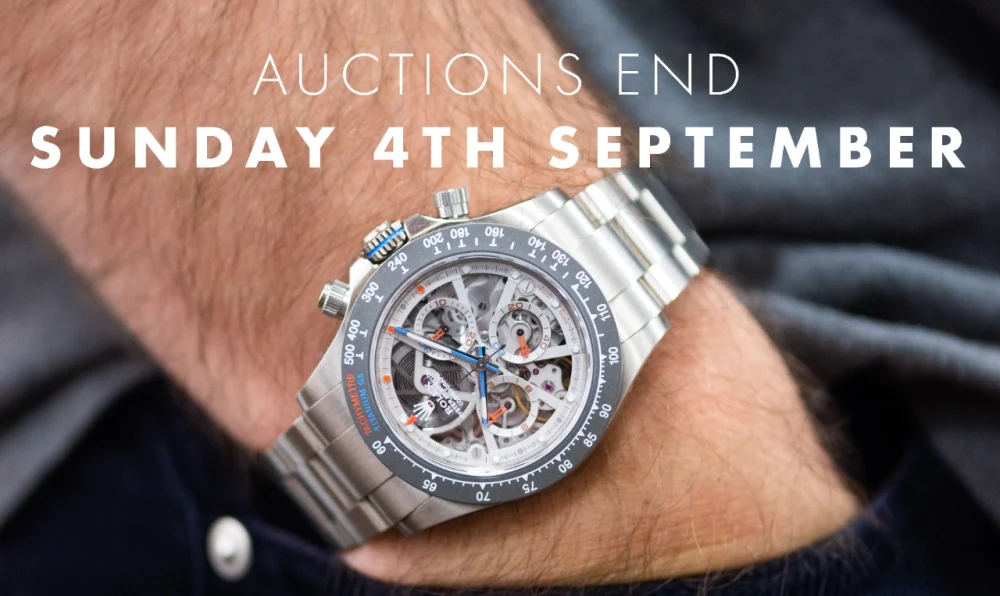 Auctions End Sunday 4th September
