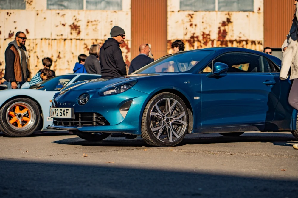 Curious Scramblers Intrigued By Our Gr Yaris Livery At Bicester Heritage Alpine A110