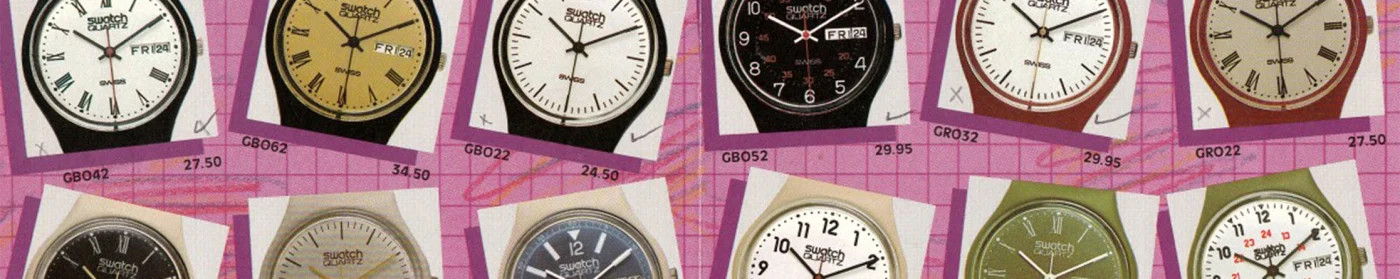 Swatch 40 years banner
