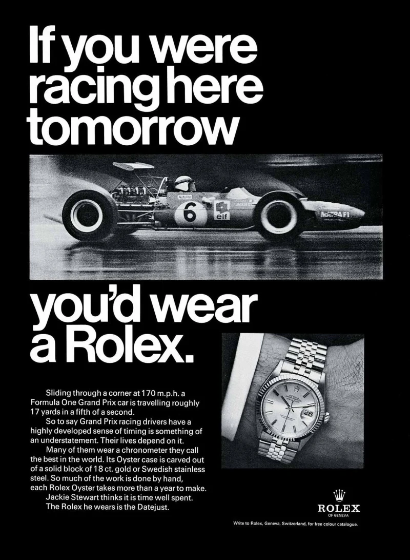  Jackie Stewart and Rolex – Precision and Integrity - Rolex Ads