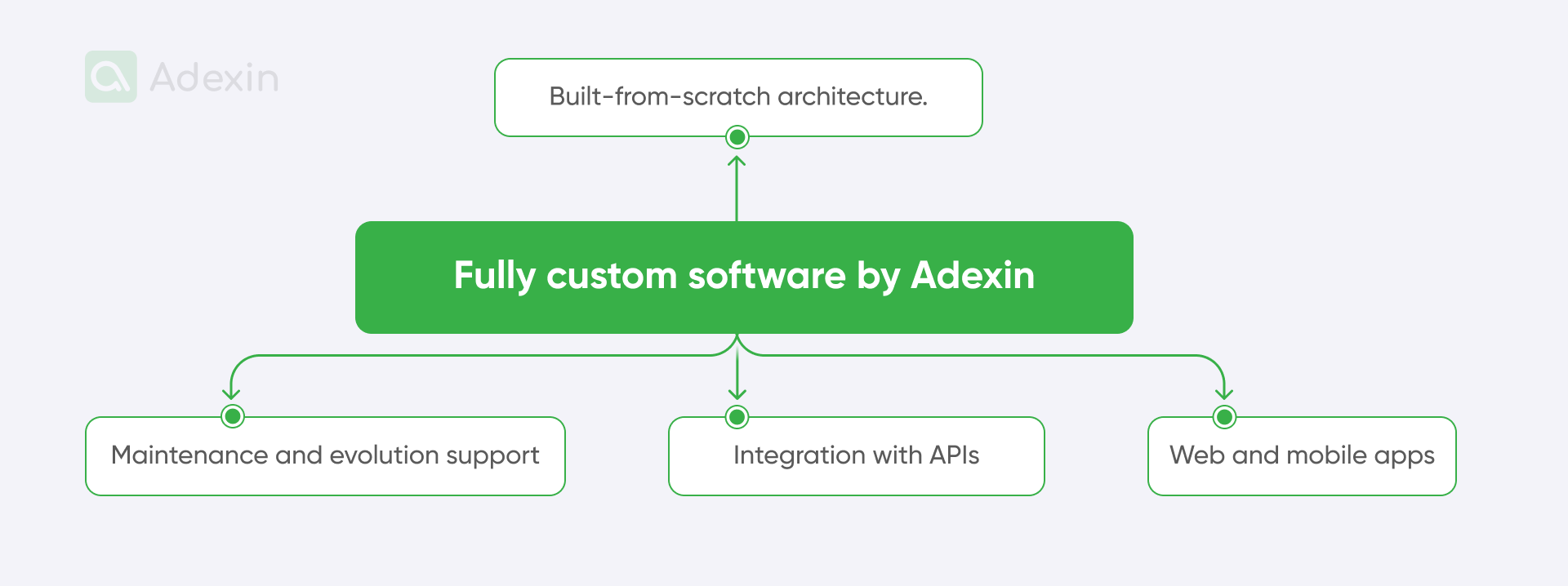 Features of custom software by Adexin