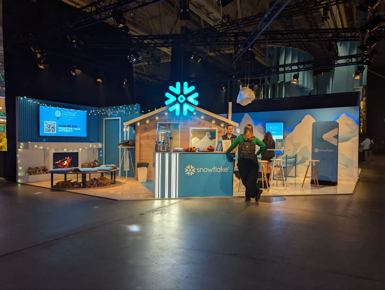 Snowflake booth at Slush 2024