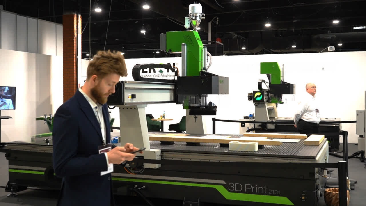 CNC machines at the venue