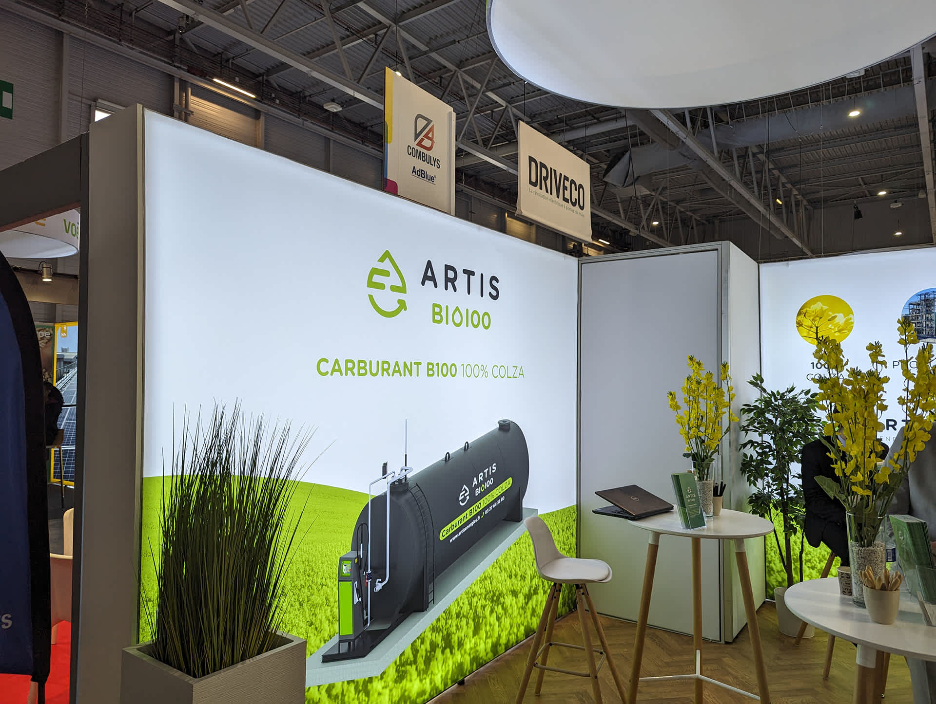 Biofuel company booth