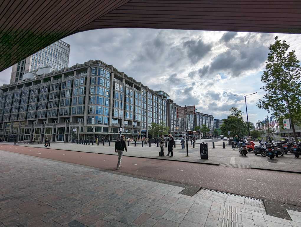 View from the Rotterdam Central Railway Station