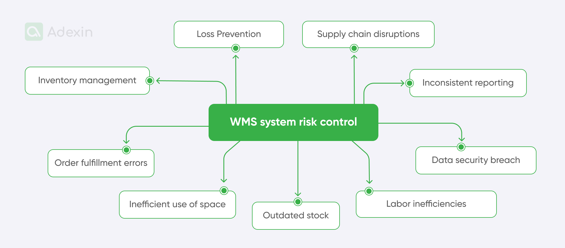 Risks controlled by WMS