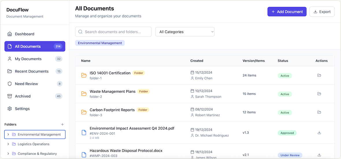 Document management platform