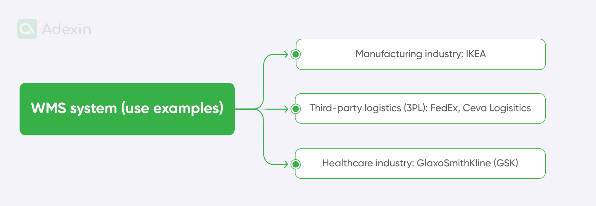 Businesses that are using the WMS system