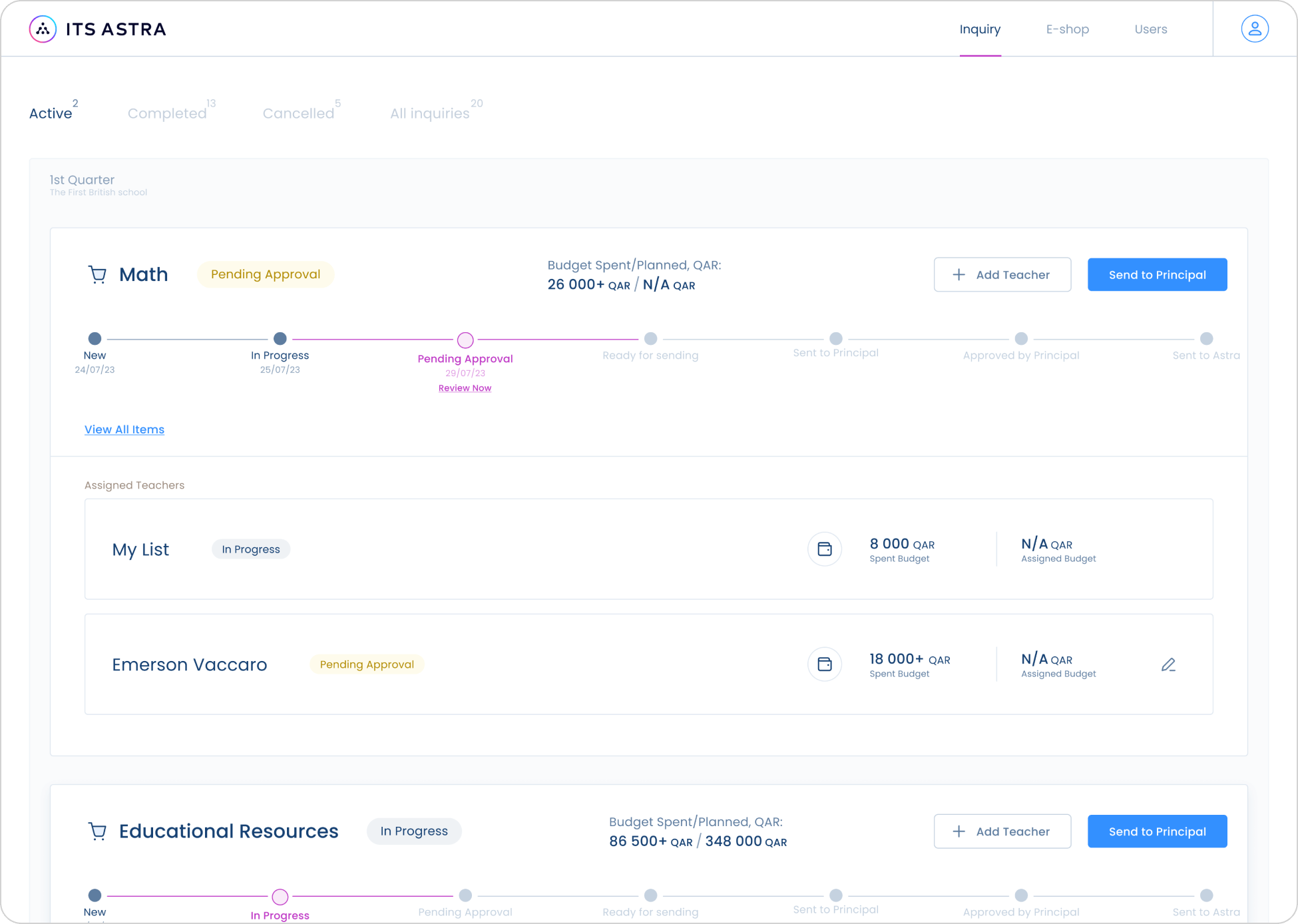 ITS Astra - eProcurement platform