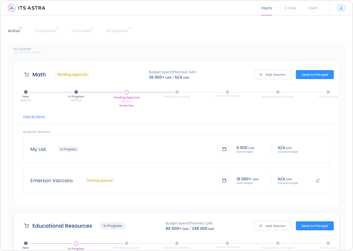 ITS Astra - eProcurement platform