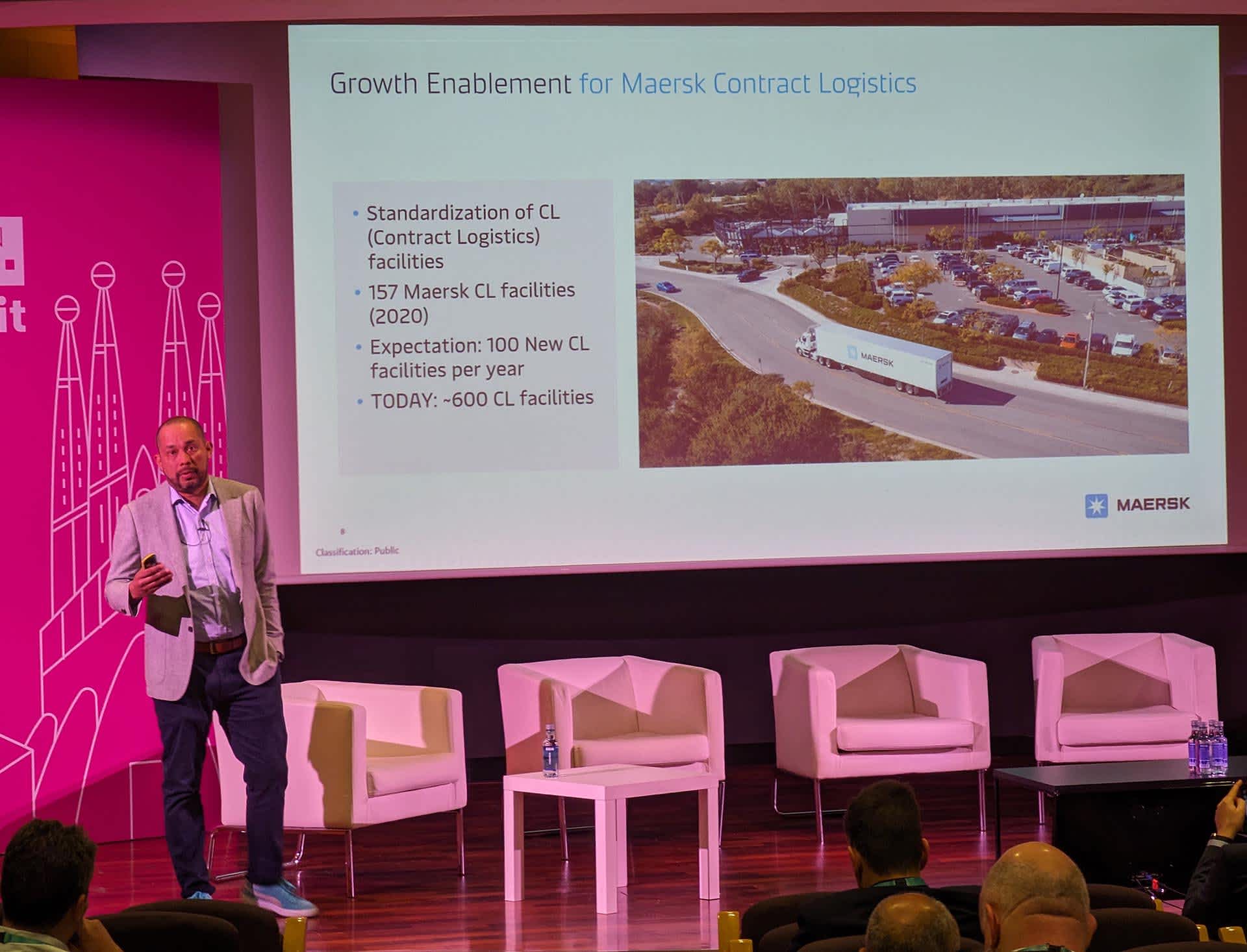 Esteban Seravalli, Senior Engineering Manager from Maersk sharing about the logistics industry