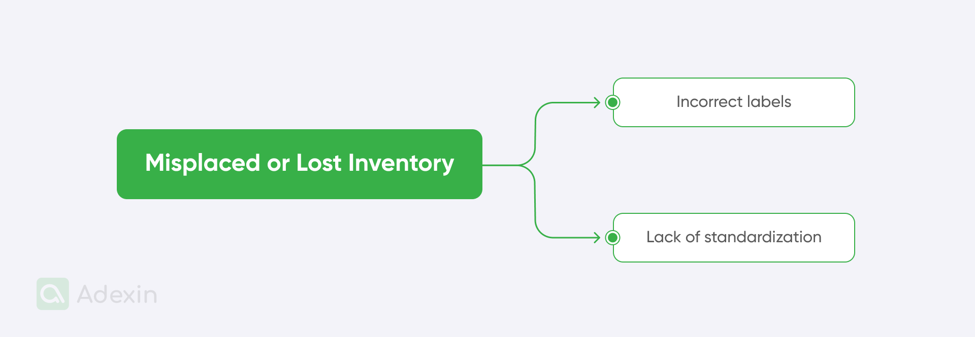 Reasons for misplaced or lost inventory