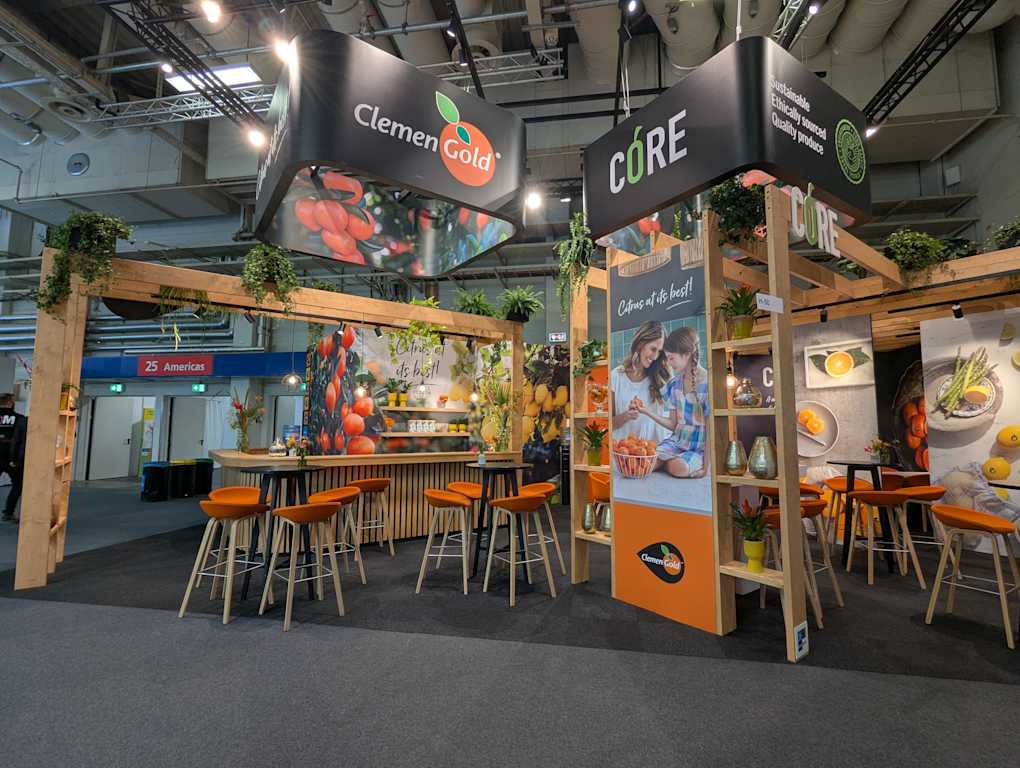 ClemenGold and Core booth at Fruit Logistica 2025