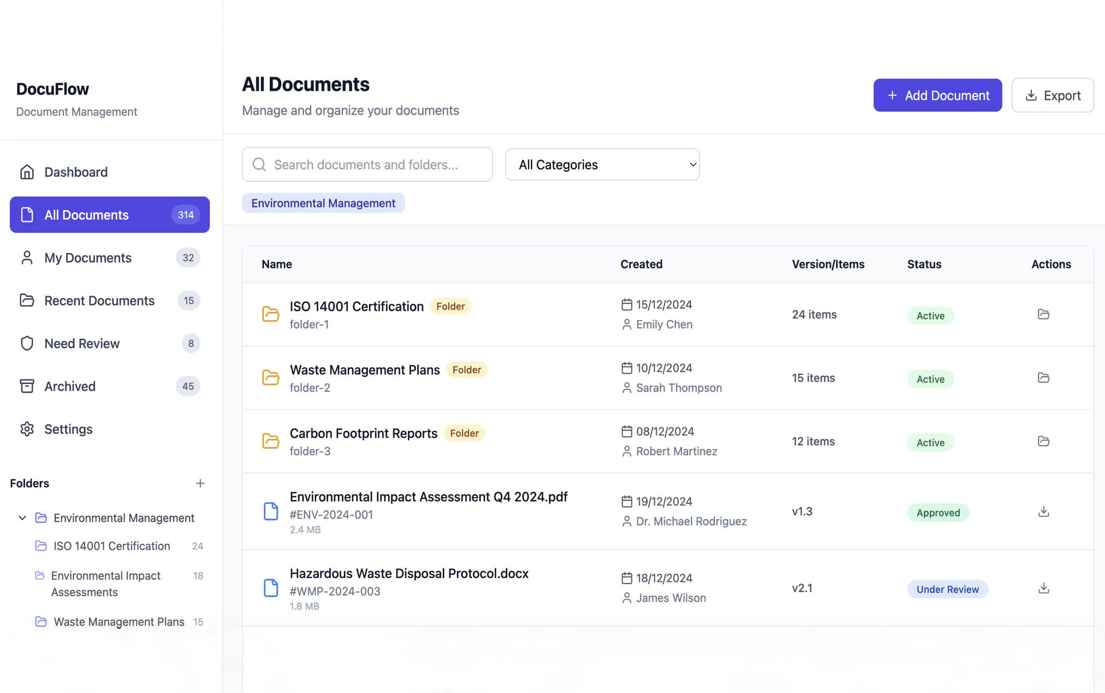 Document management platform DocuFlow