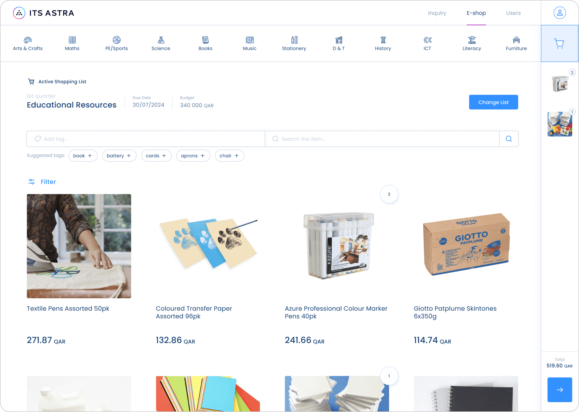 ITS Astra - eCommerce platform