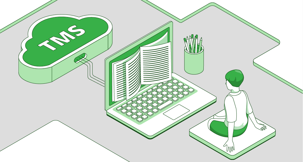 Manager studying the TMS guide