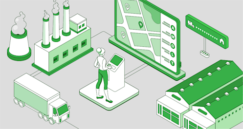 Logistics manager in the work process