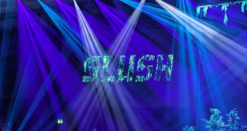 Slush logo on the stage