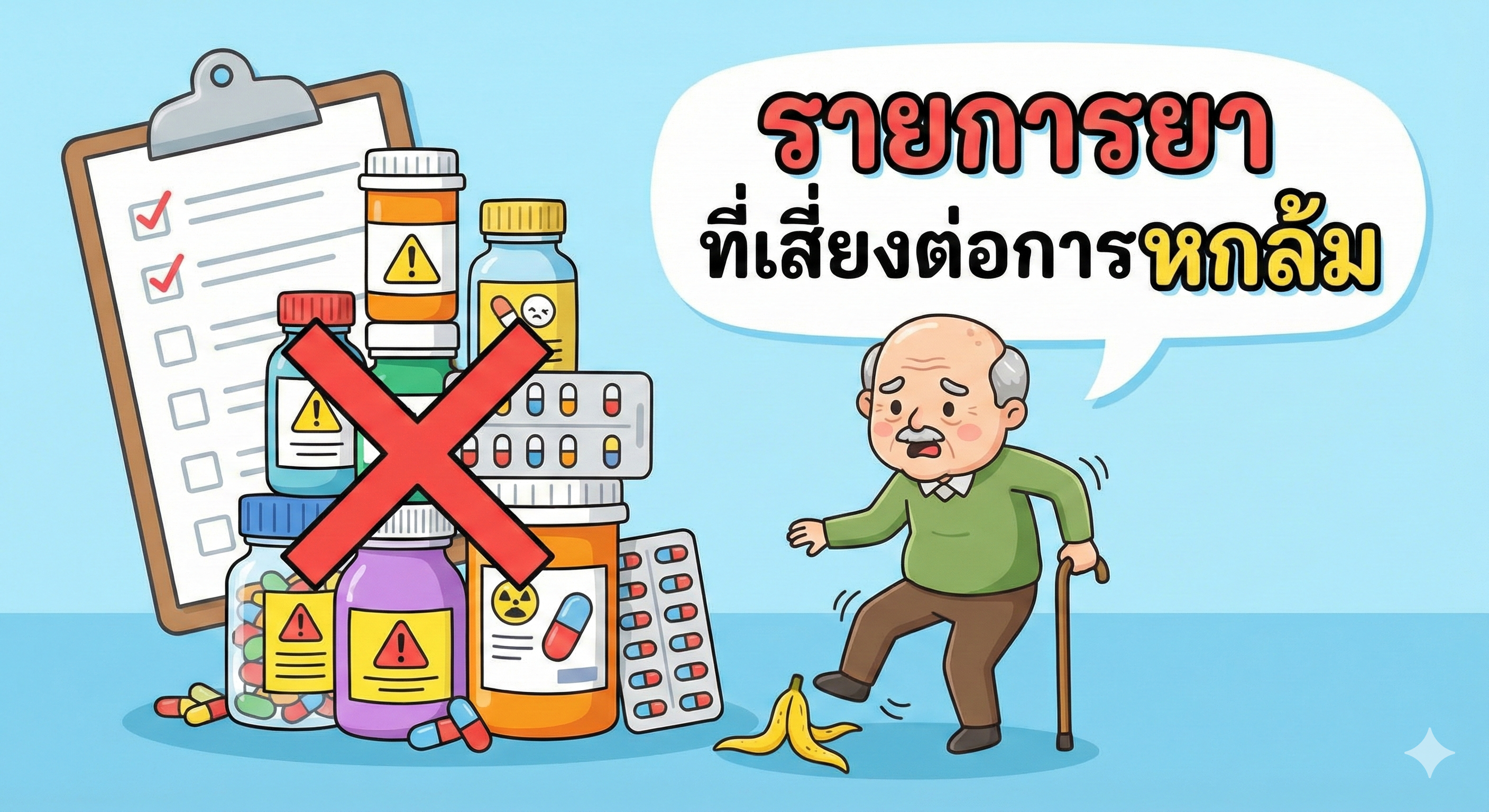 รายการยาที่เสี่ยงต่อการหกล้ม