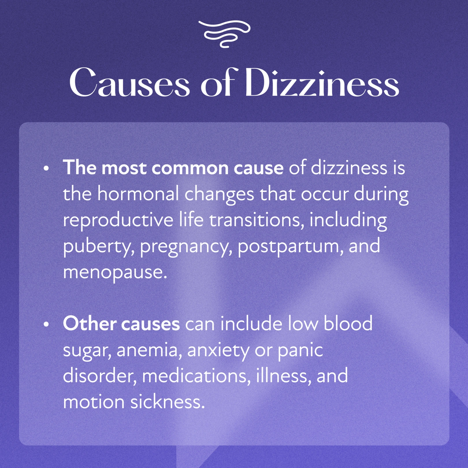 Symptom - Dizziness Graphic