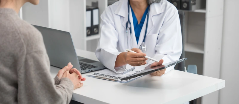 woman in doctor's office