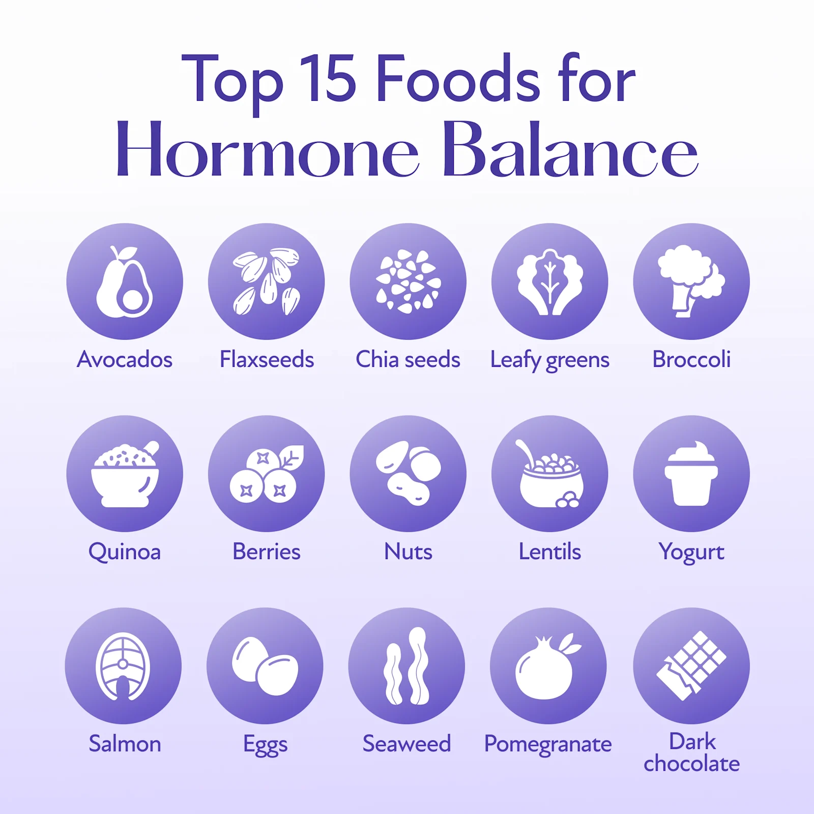 Foods to restore hormonal balance