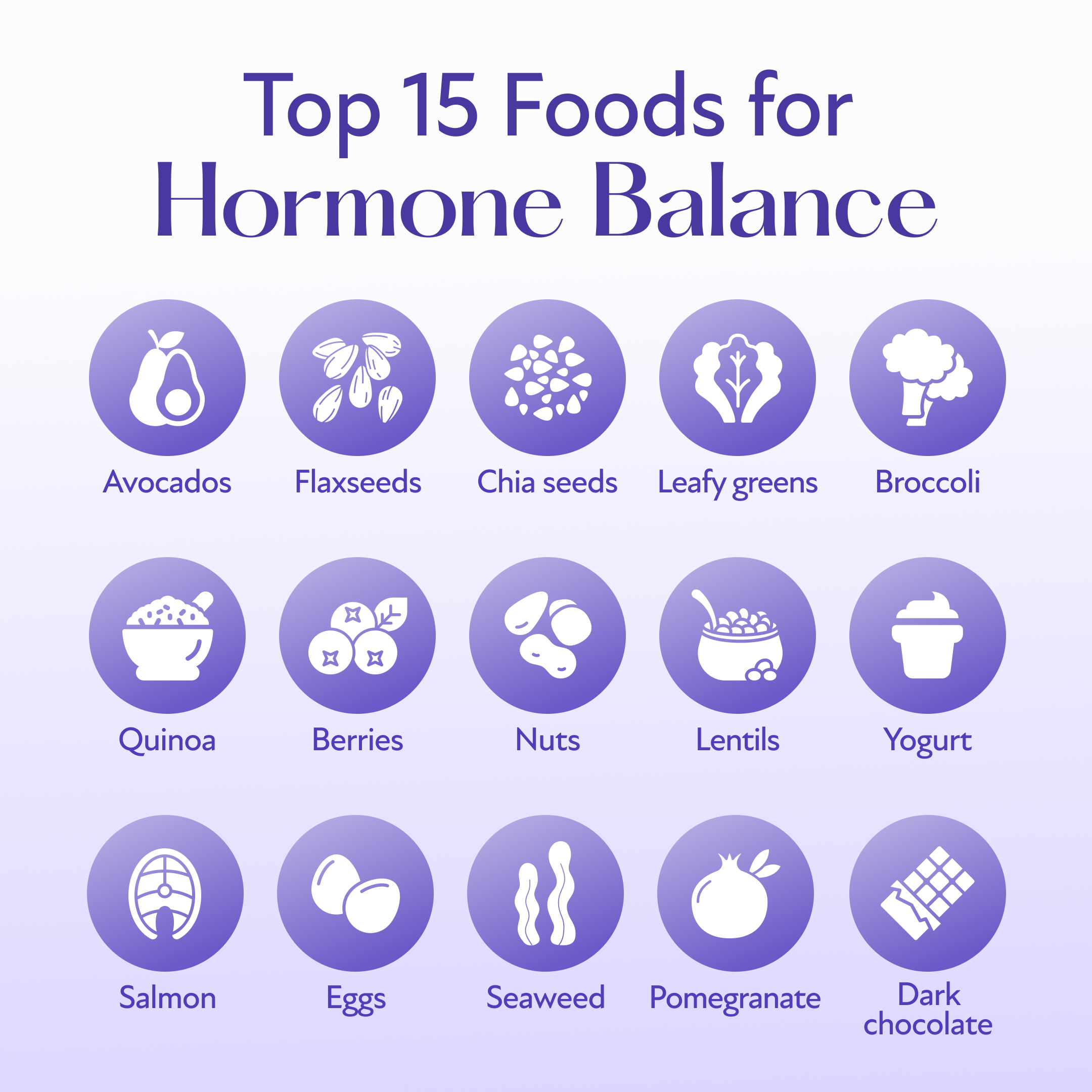 Foods to restore hormonal balance