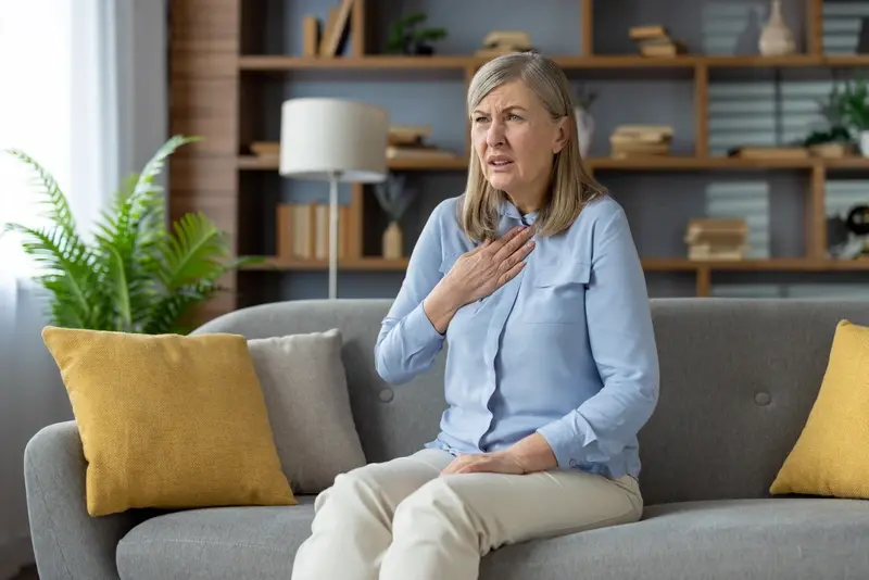 Woman shortness of breath