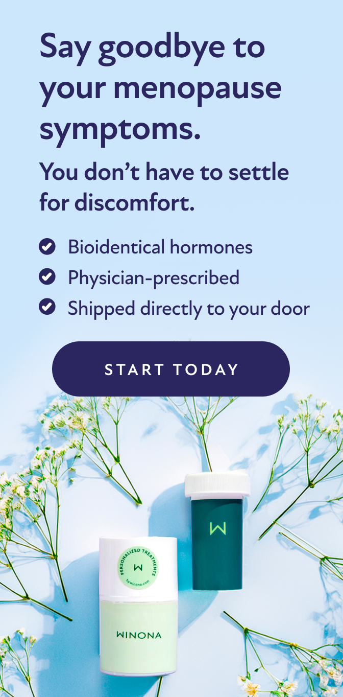 Say goodbye to your menopause symptoms. You don't have to settle for discomfort. Bioidentical hormones. Physician-prescribed. Shipped directly to your door. Start Today