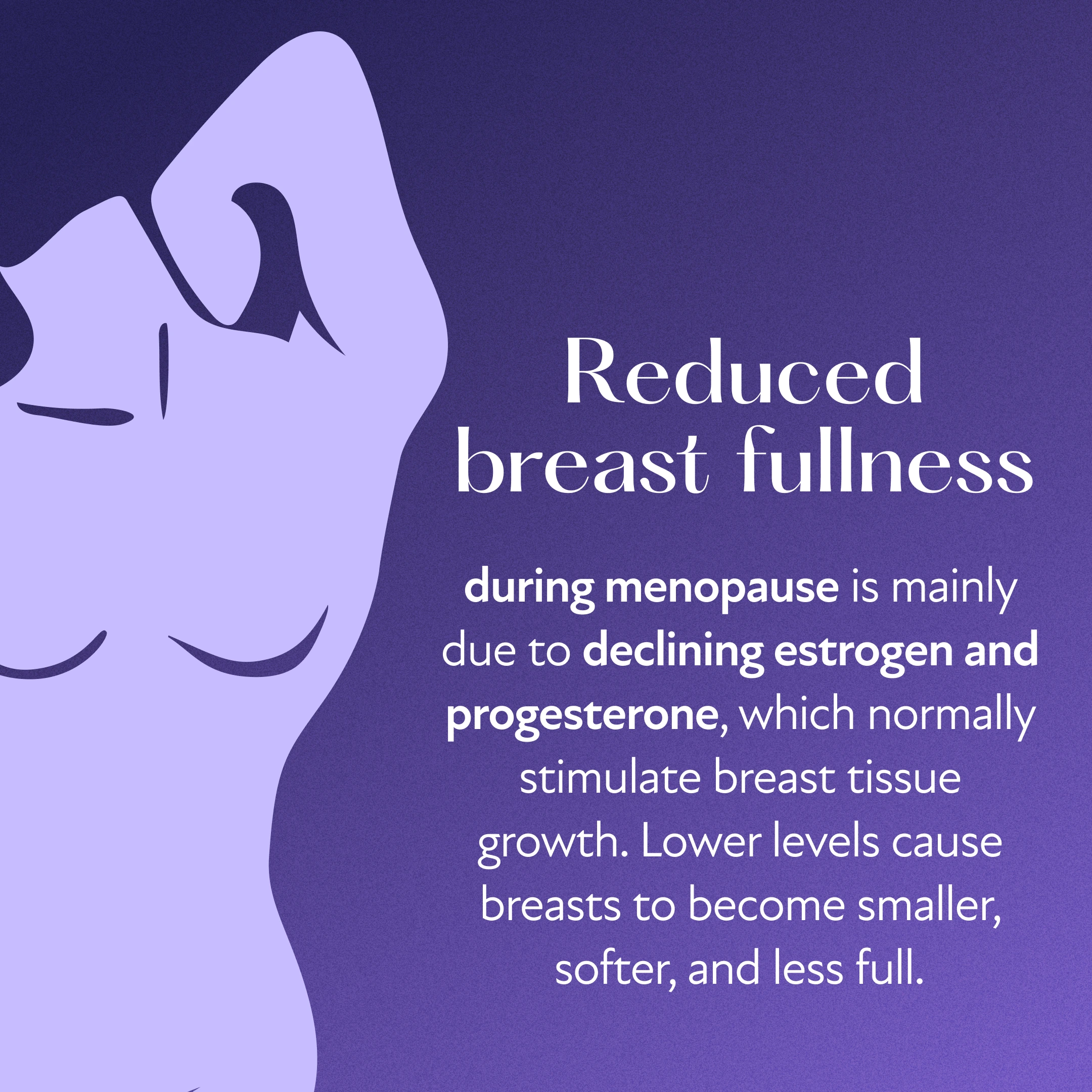 loss of breast fullness during menopause