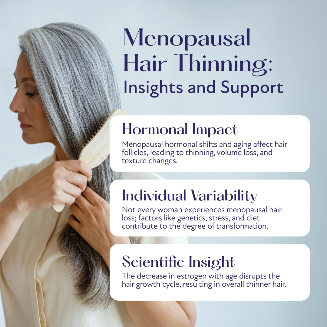 Thinning hair during menopause