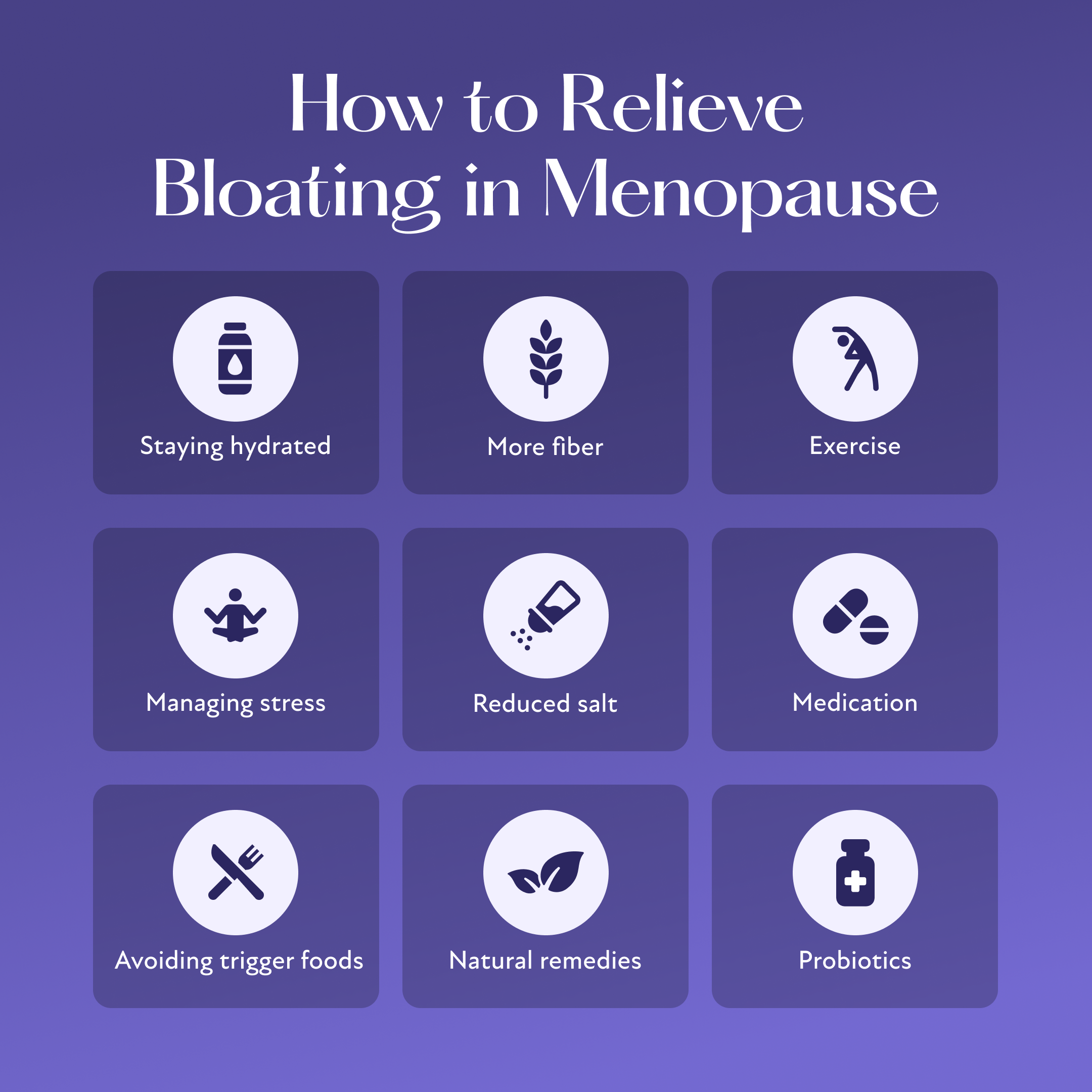 treat bloating in menopause